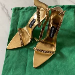 Ladies Jessica Rich Monaco Sandals Gold